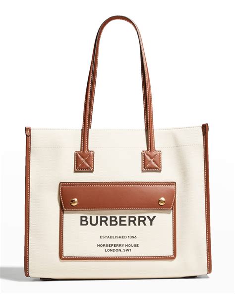 burberry leather strap handbag|Burberry tote bag canvas.